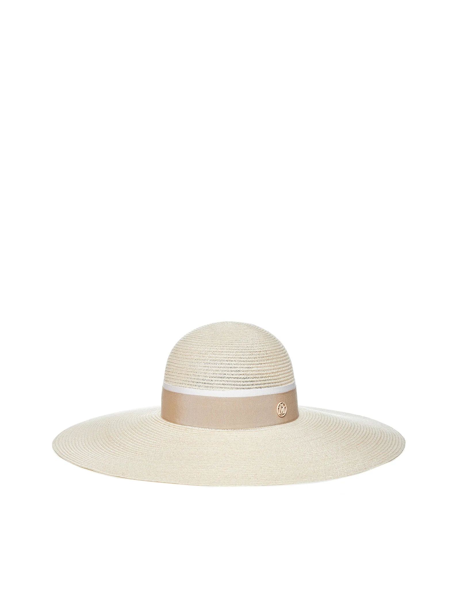 Maison Michel Blanche Logo Plaque Hat