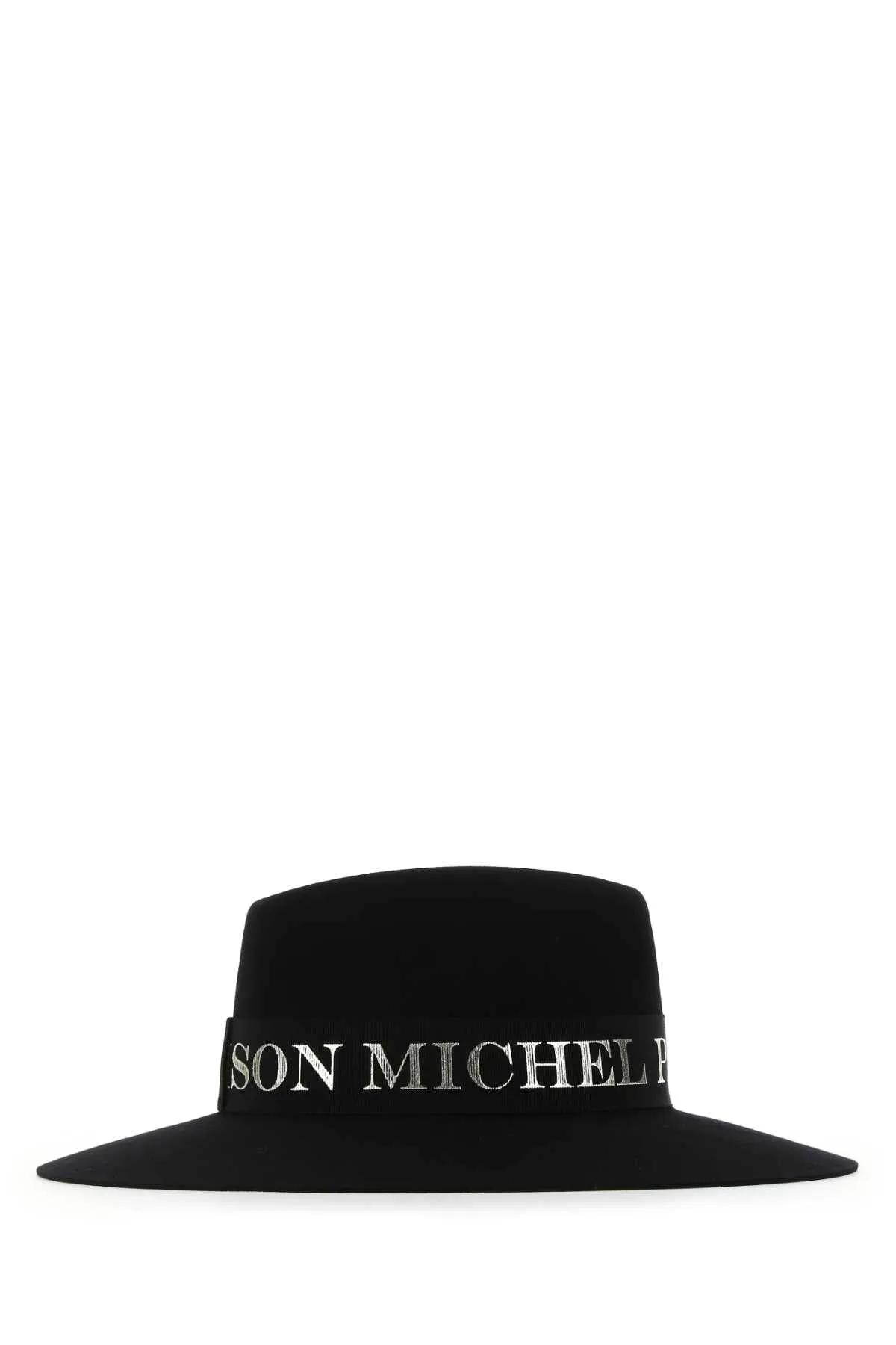 Maison Michel Charles Logo Trimmed Fedora Hat