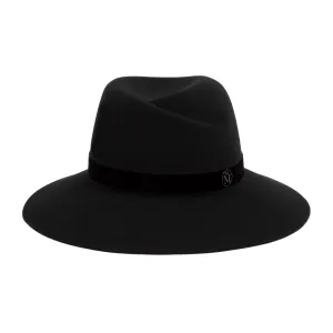 Maison Michel Logo Plaque Fedora Hat