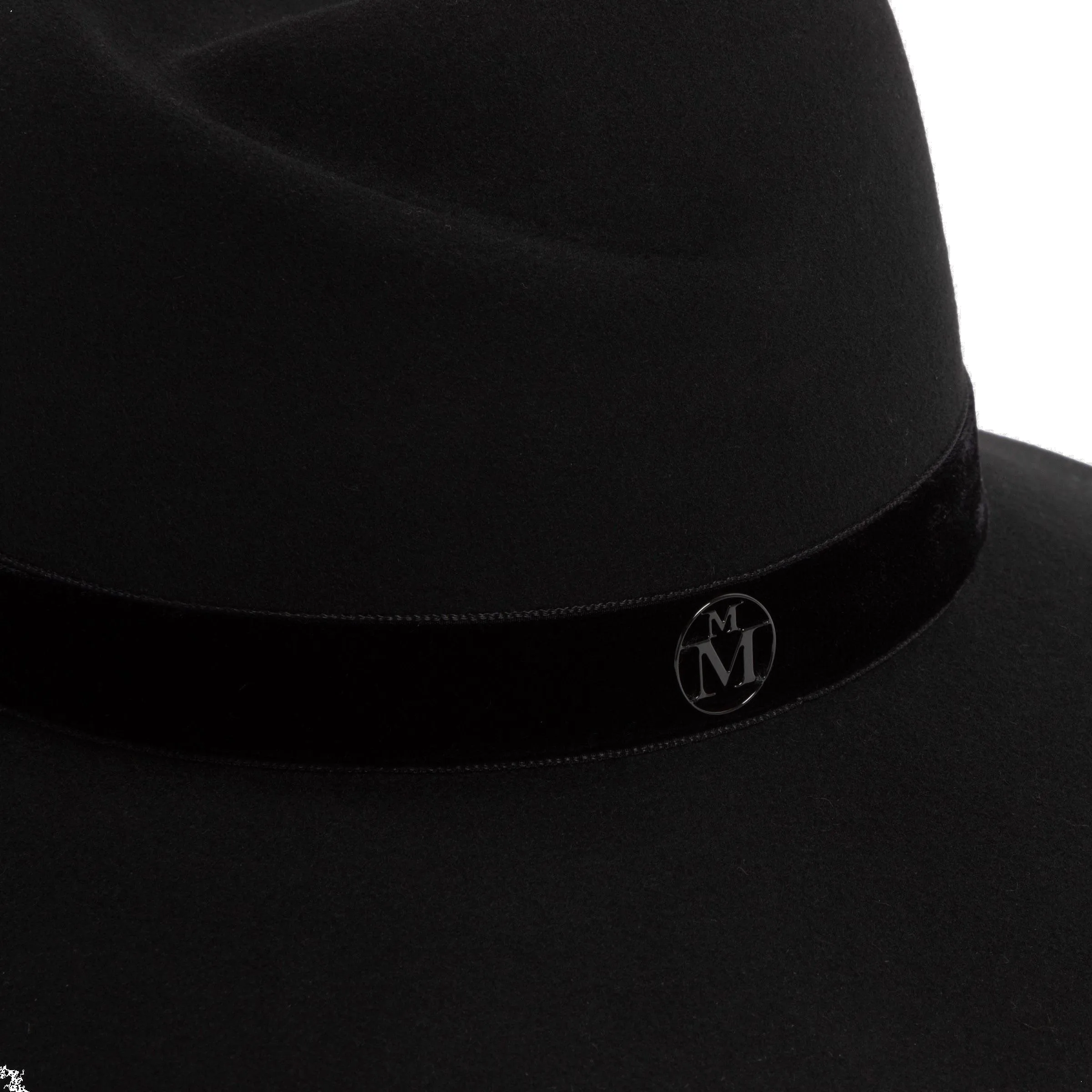 Maison Michel Logo Plaque Fedora Hat