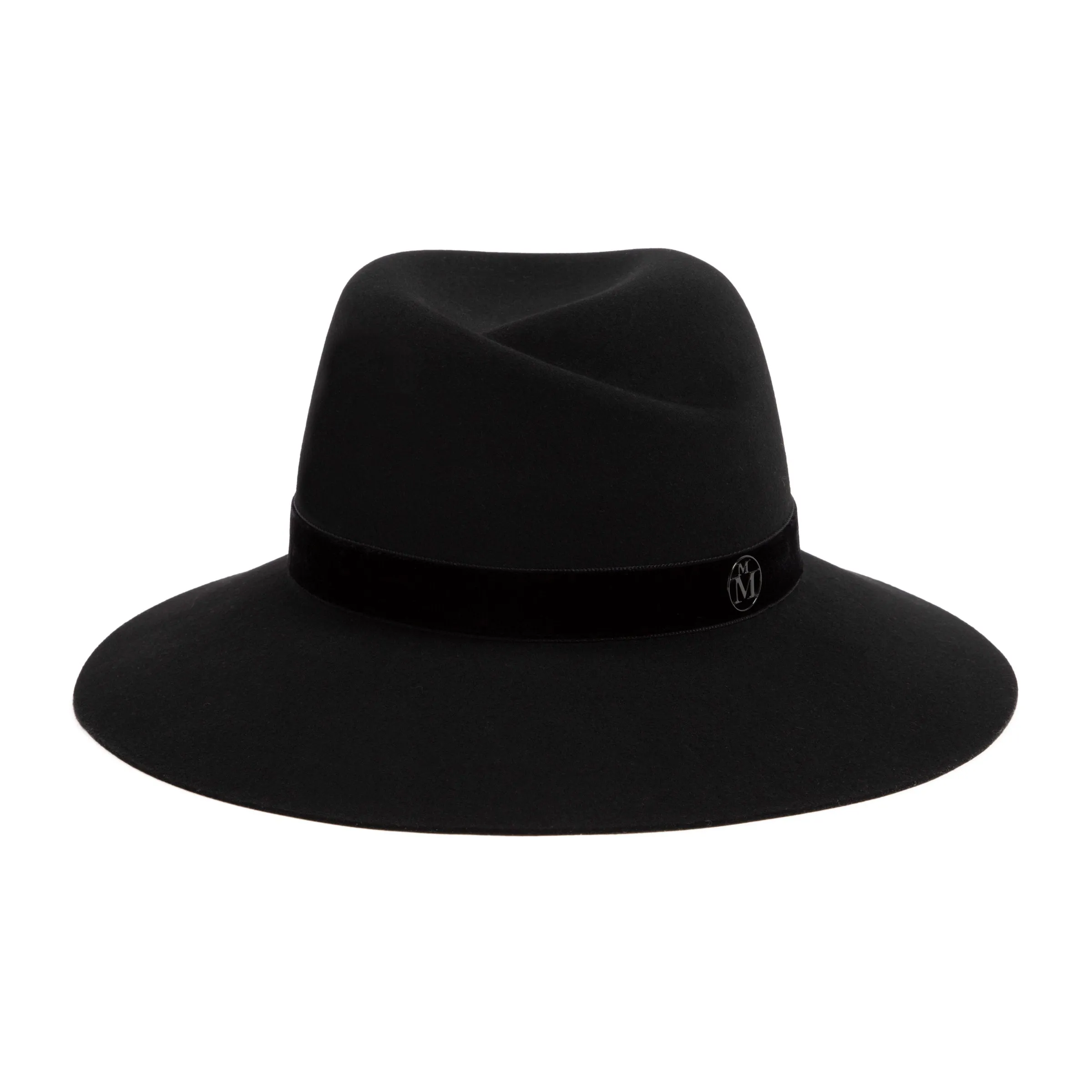Maison Michel Logo Plaque Fedora Hat