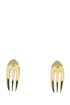 Marine Serre Forks Clip Earrings