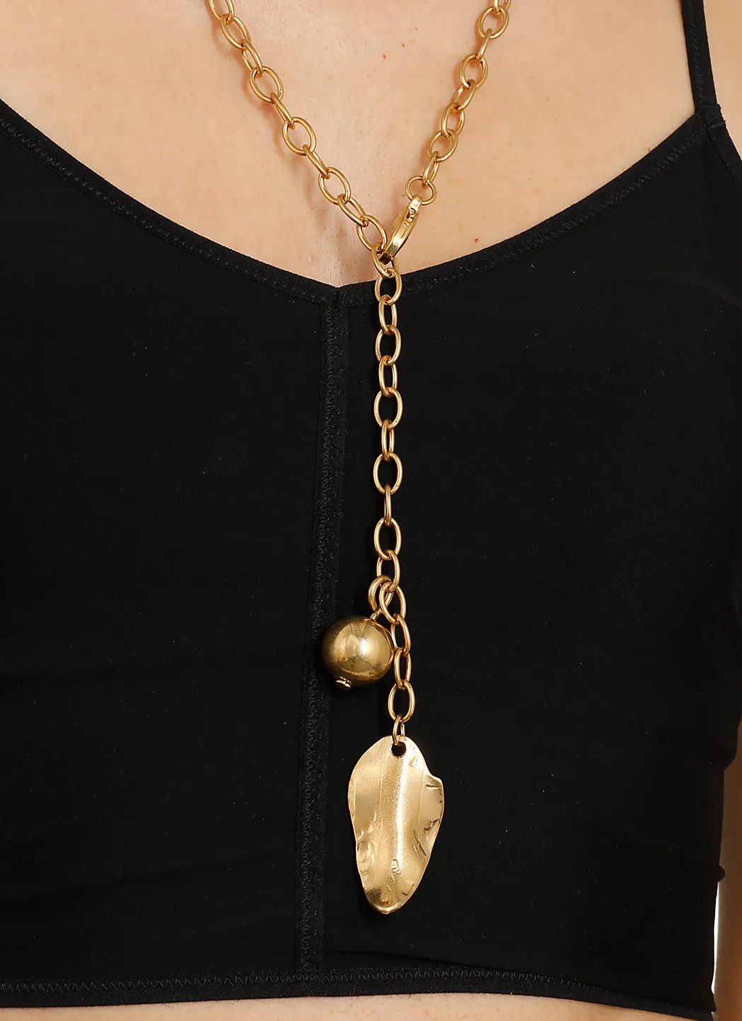 Marni Leaf Pendant Necklace