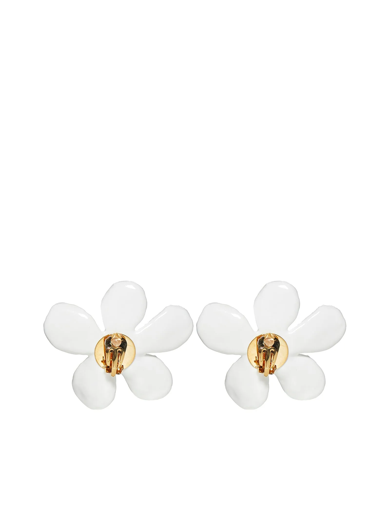 Marni Oversized Painted Flower Earrings