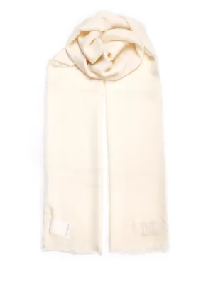 Max Mara Logo Embroidered Scarf