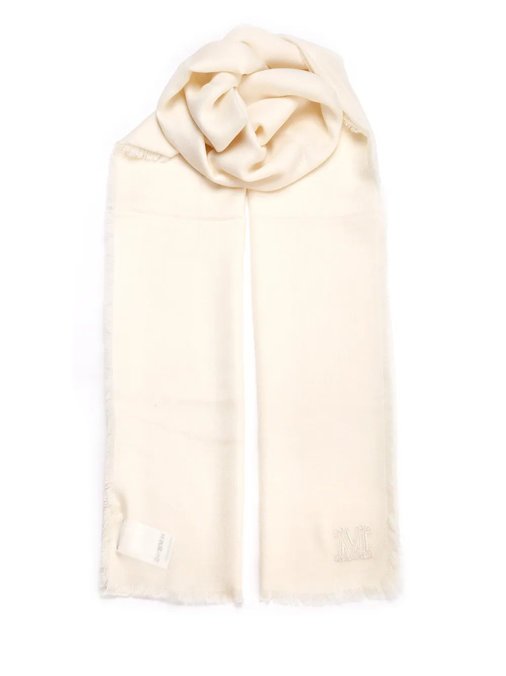 Max Mara Logo Embroidered Scarf