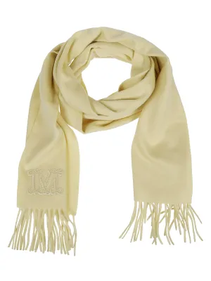 Max Mara Monogram Fringed Scarf