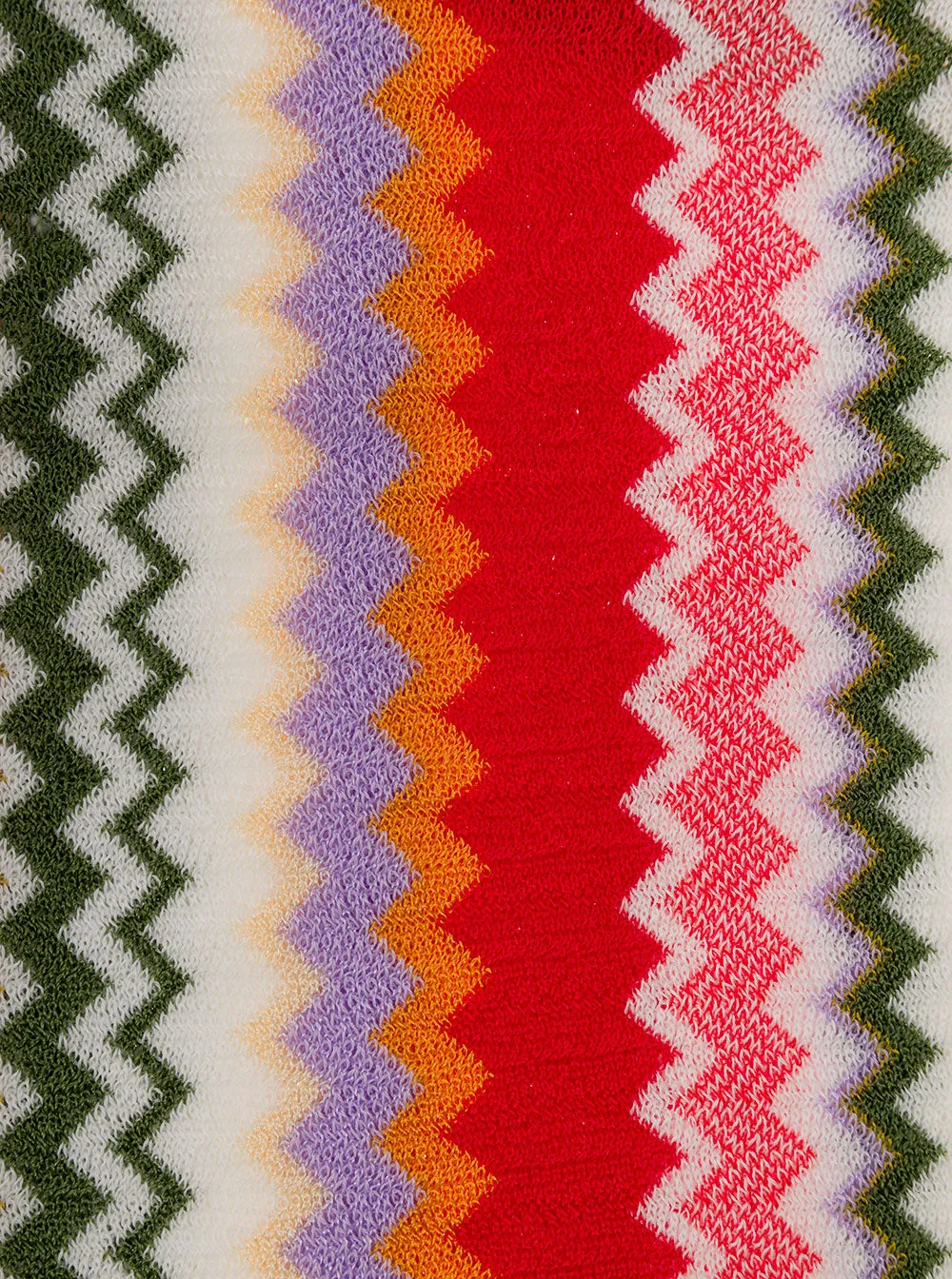 Missoni Zigzag Patterned Fringed Scarf
