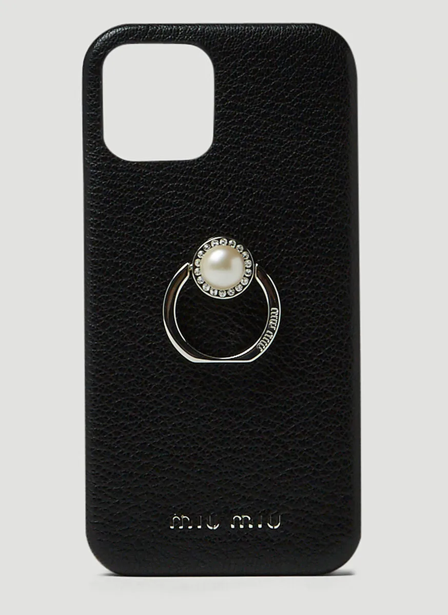 Miu Miu Madras Pearl Ring iPhone 12 Pro Case