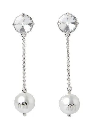 Miu Miu Pearl Drop Earrings