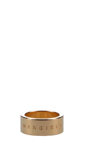 MM6 Maison Margiela Logo Embossed Ring