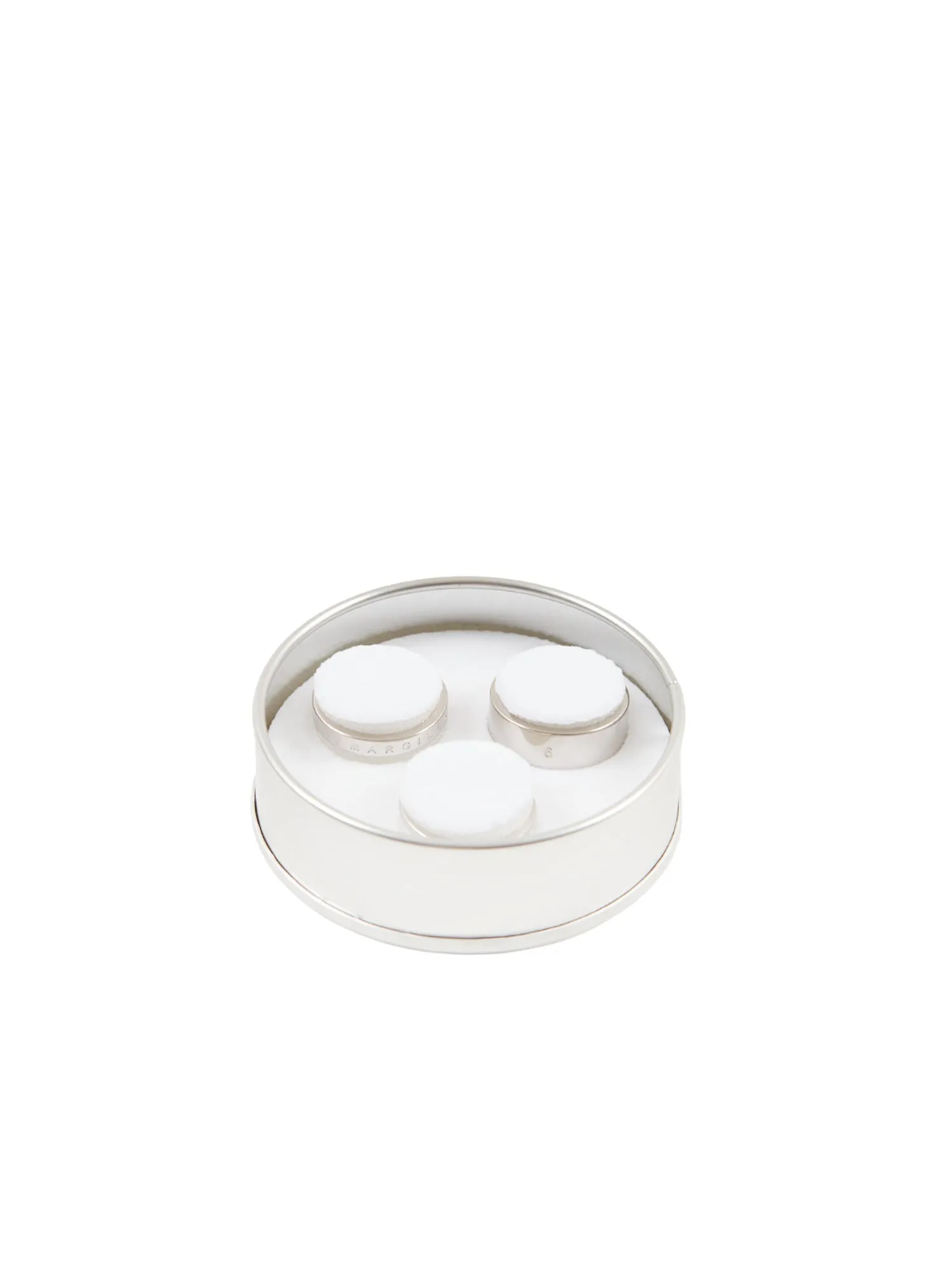 MM6 Maison Margiela Logo Engraved Ring Set