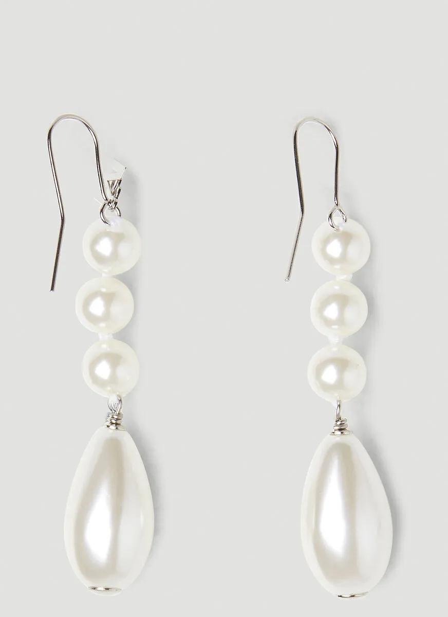 MM6 Maison Margiela Pearl Drop Earrings