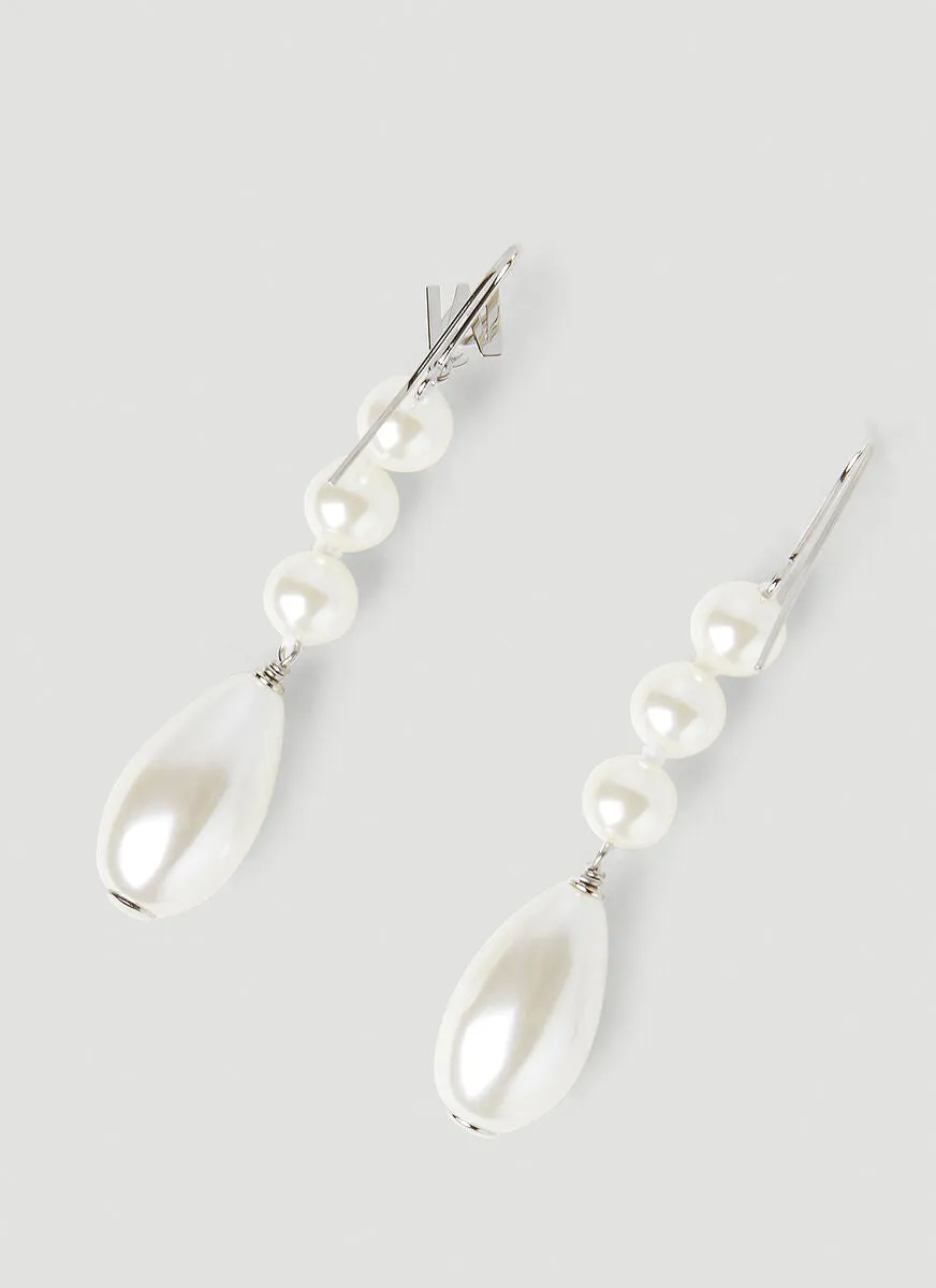 MM6 Maison Margiela Pearl Drop Earrings