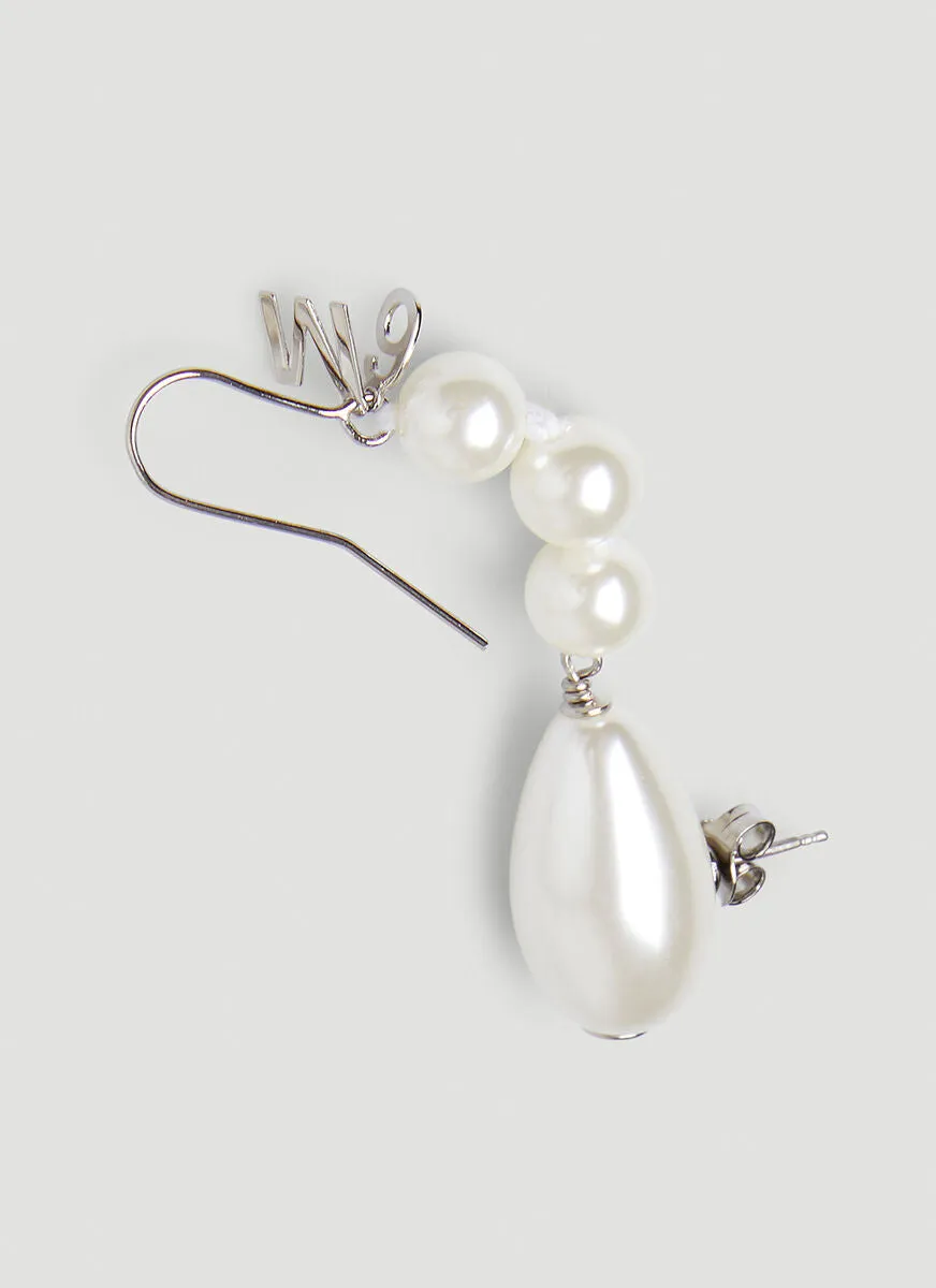 MM6 Maison Margiela Pearl Drop Earrings