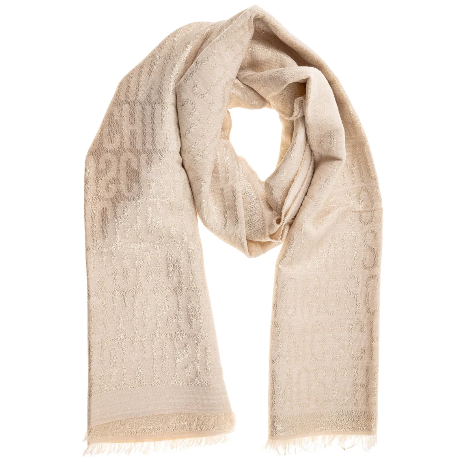 Moschino Allover Logo Scarf
