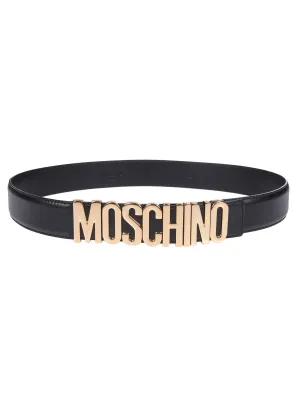 Moschino Logo Lettering Belt