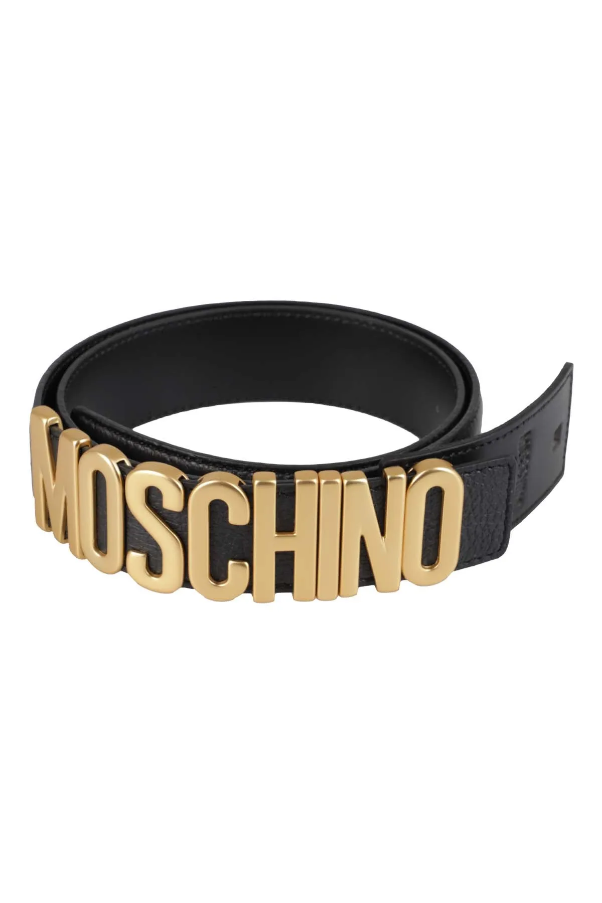 Moschino Logo Plaque Belt