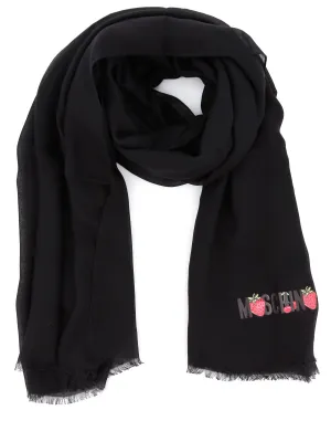 Moschino Logo Printed Scarf