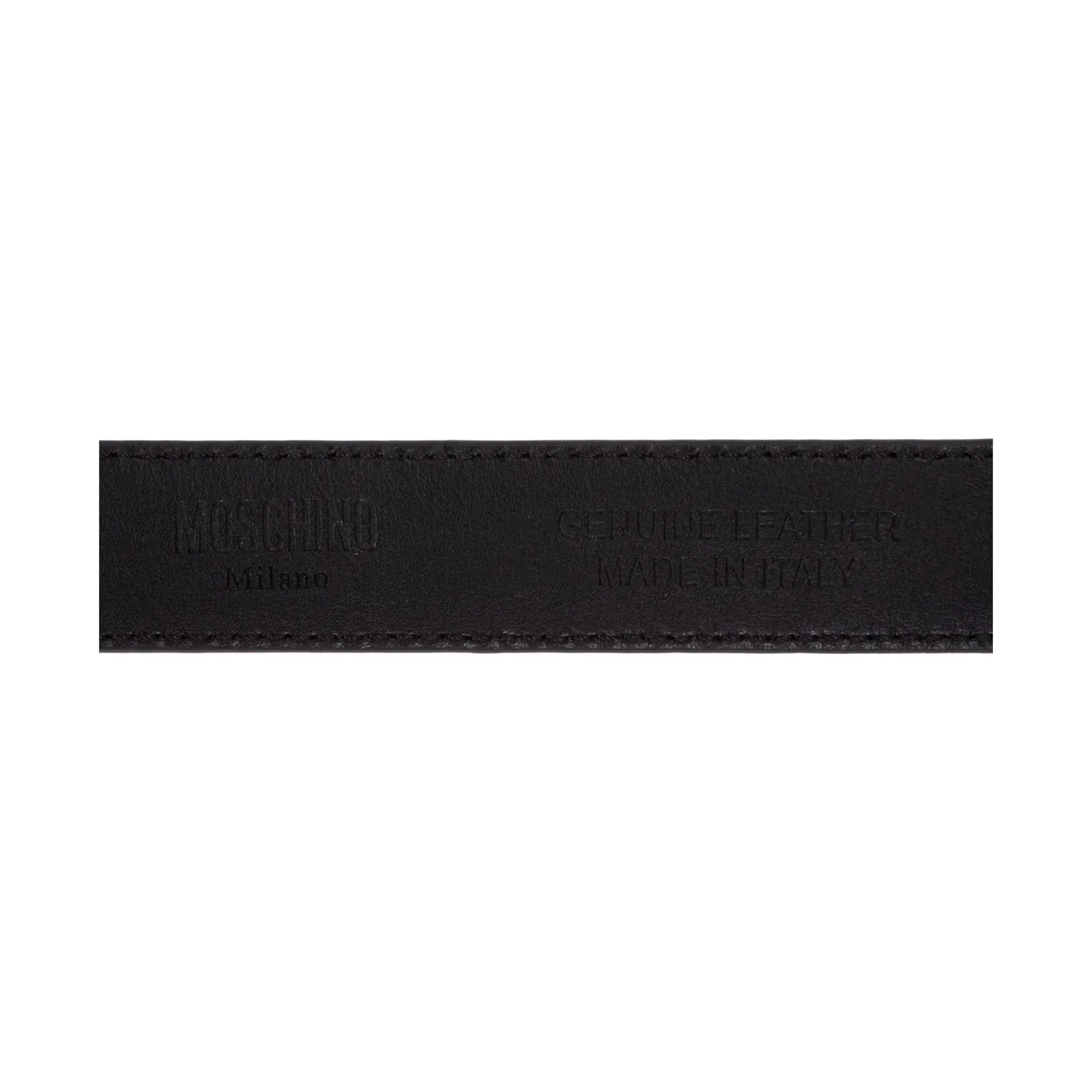 Moschino Rainbow Logo Plaque Belt
