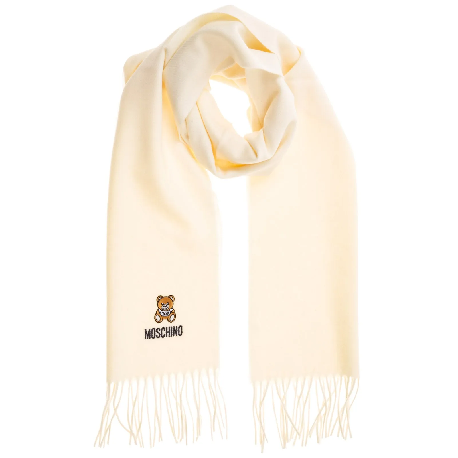 Moschino Teddy Embroidered Scarf