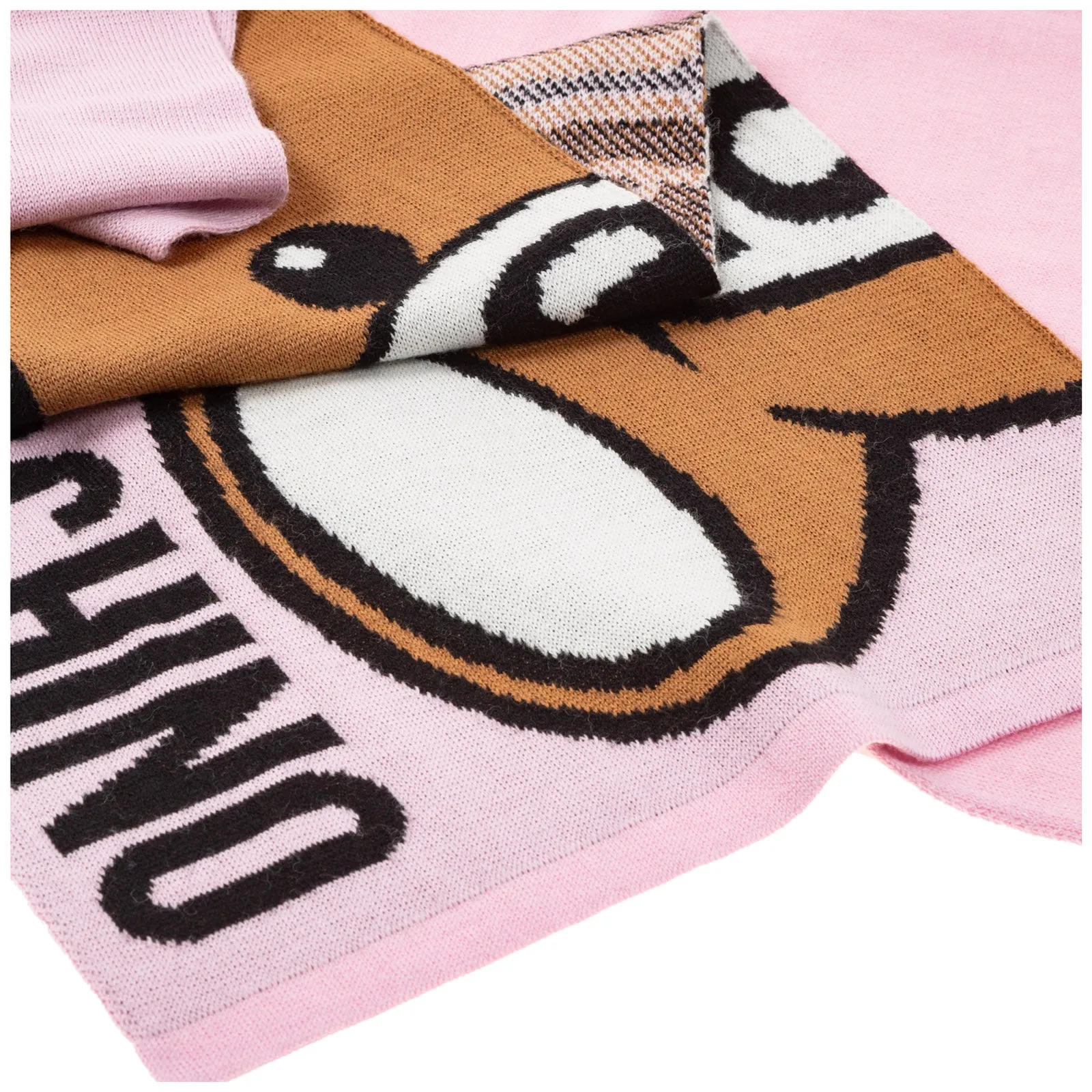 Moschino Teddy Intarsia Scarf