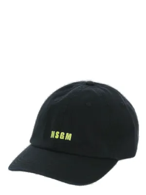 MSGM Logo Embroidered Baseball Hat