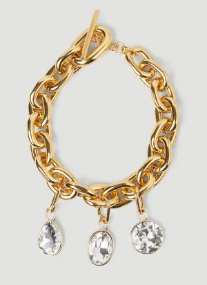 Paco Rabanne Crystal Gem Embellished Necklace