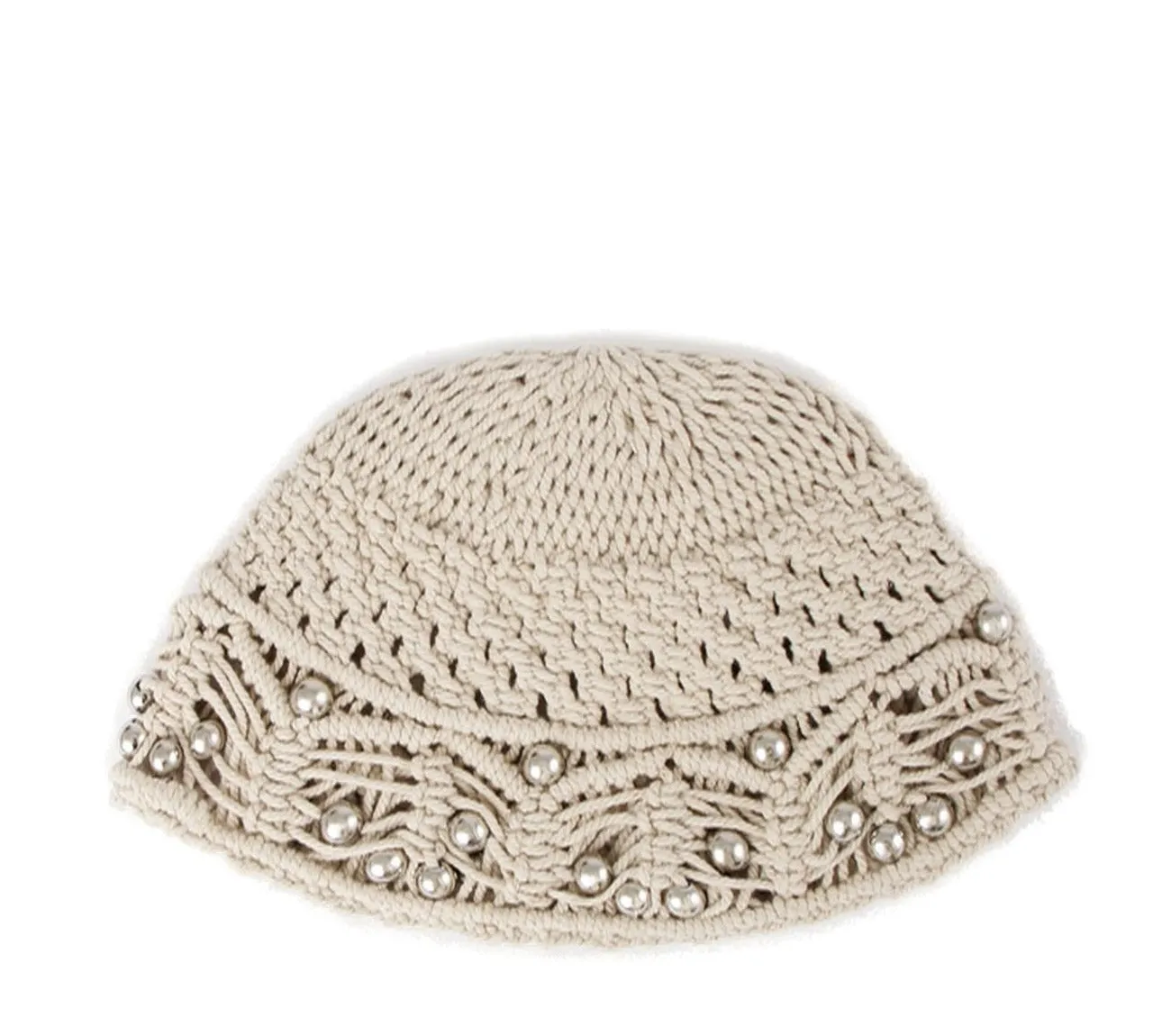 Paco Rabanne Studded Asymmetric Brim Hat