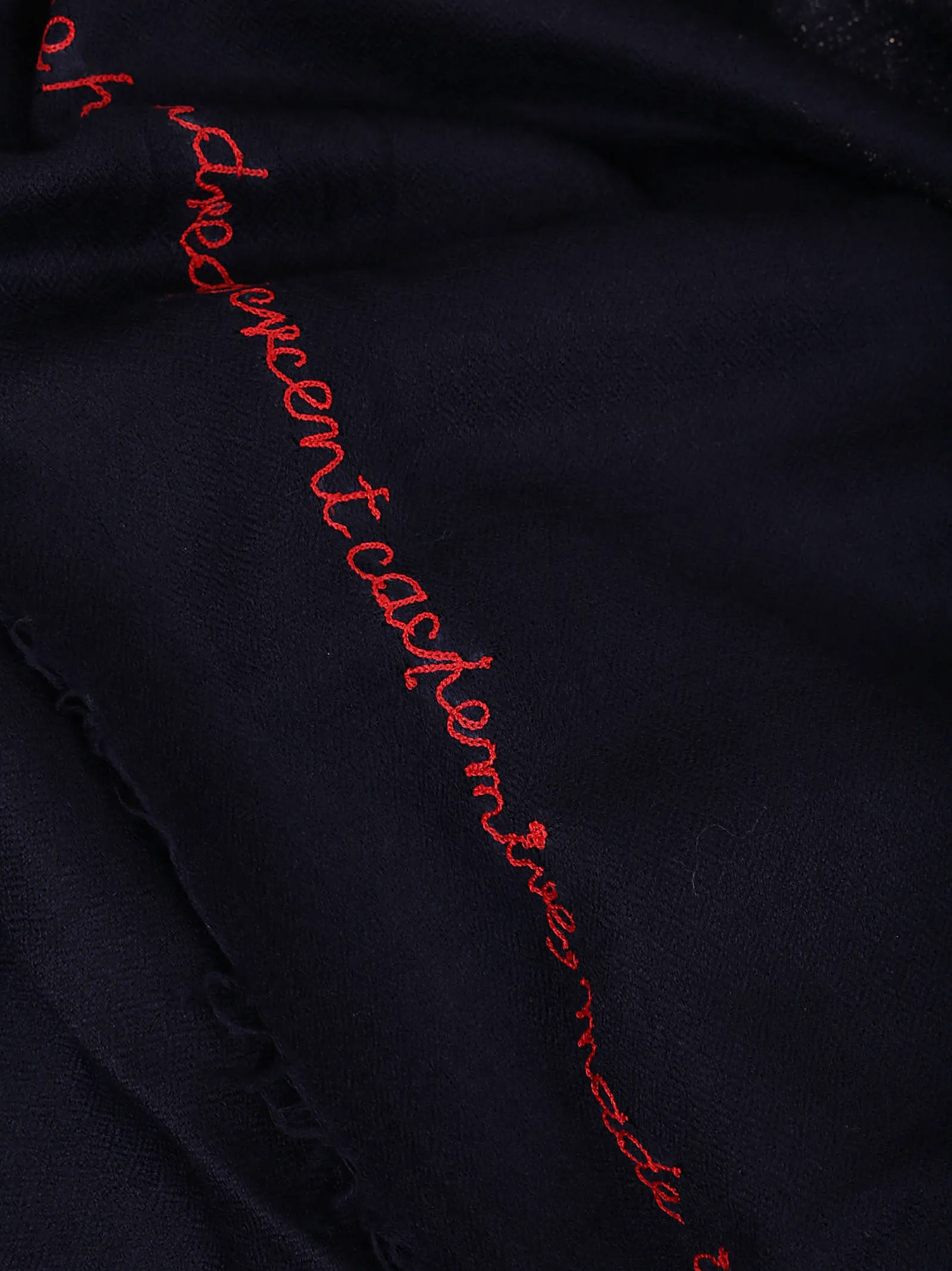 P.A.R.O.S.H. Embroidered Fringed Scarf