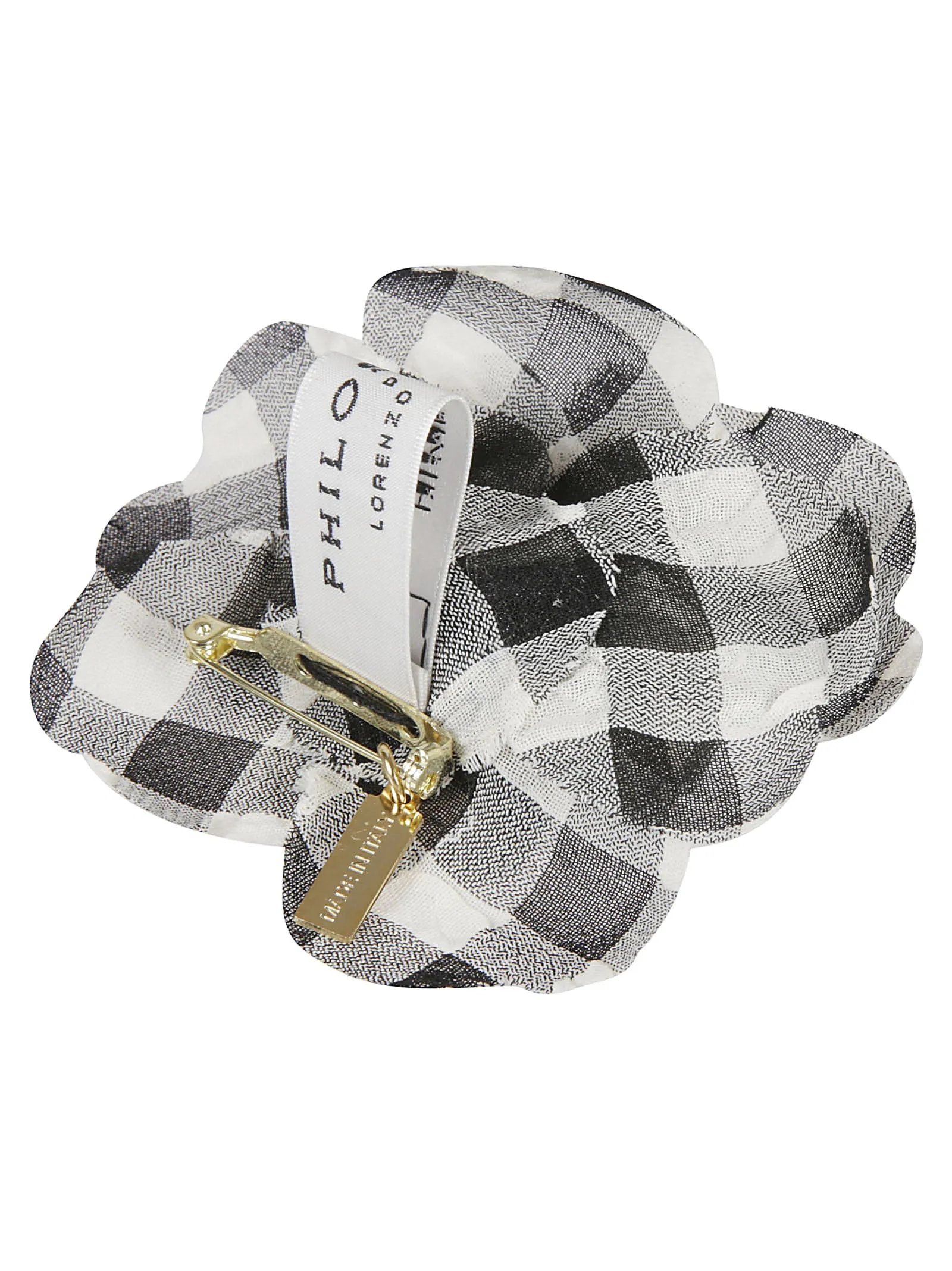 Philosophy Di Lorenzo Serafini Checked Floral Brooch