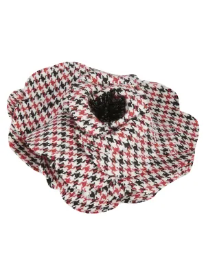 Philosophy Di Lorenzo Serafini Houndstooth Floral Brooch