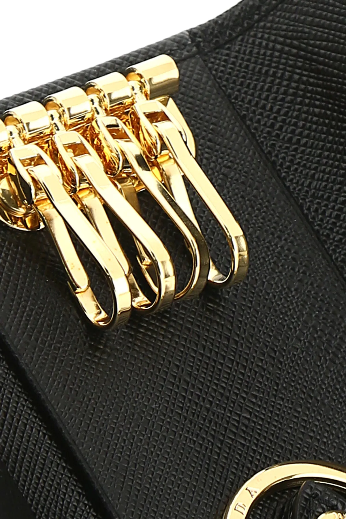 Prada Logo Key Ring Case