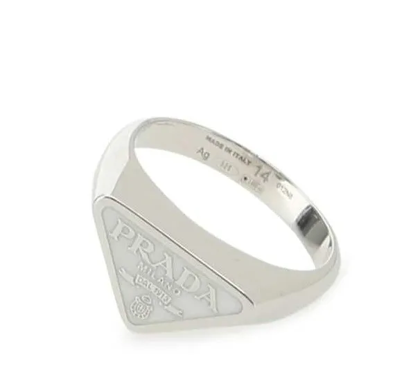 Prada Triangle Logo Symbole Ring