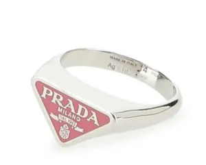 Prada Triangle Logo Symbole Ring