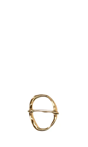 Rejina Pyo Logo Engraved Brooch