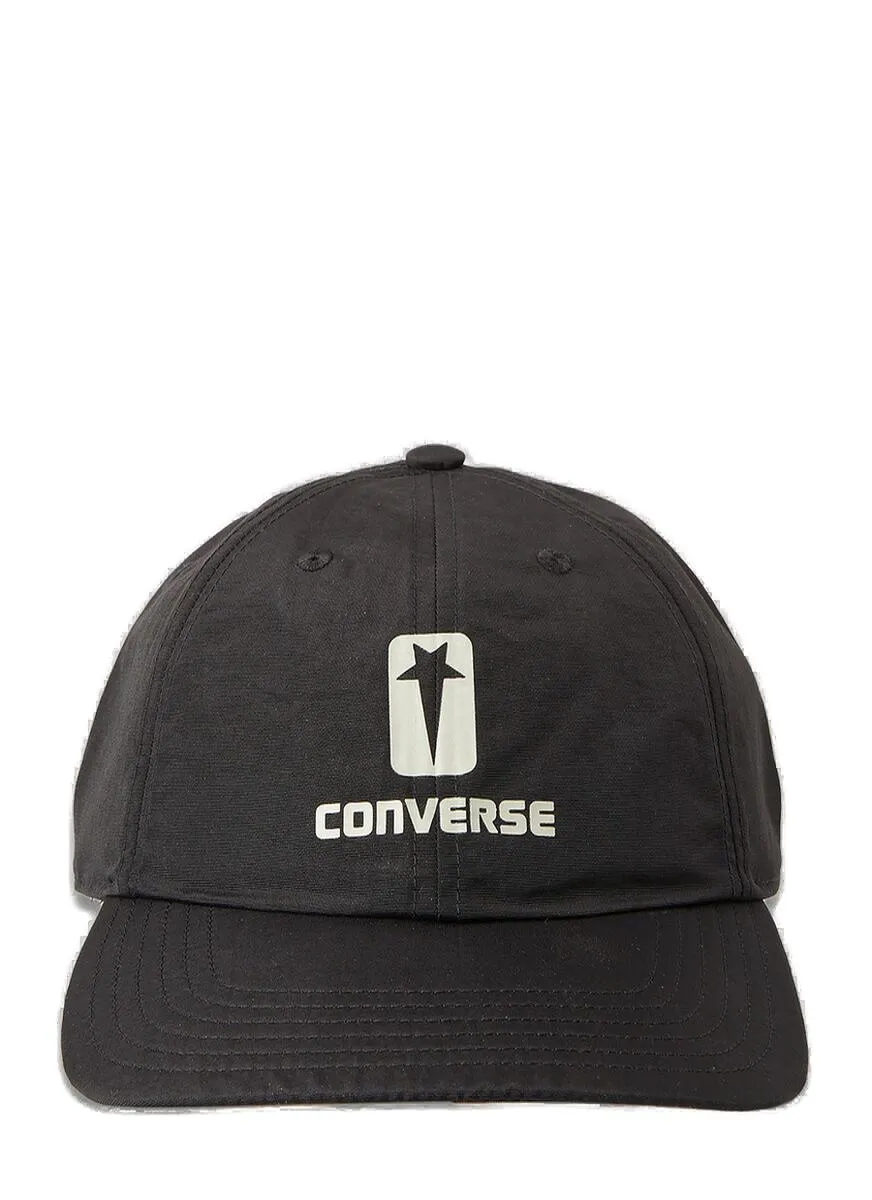 Rick Owens DRKSHDW X Converse Logo Printed Baseball Cap