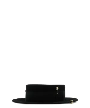 Ruslan Baginskiy Canotier Chain Embellished Hat