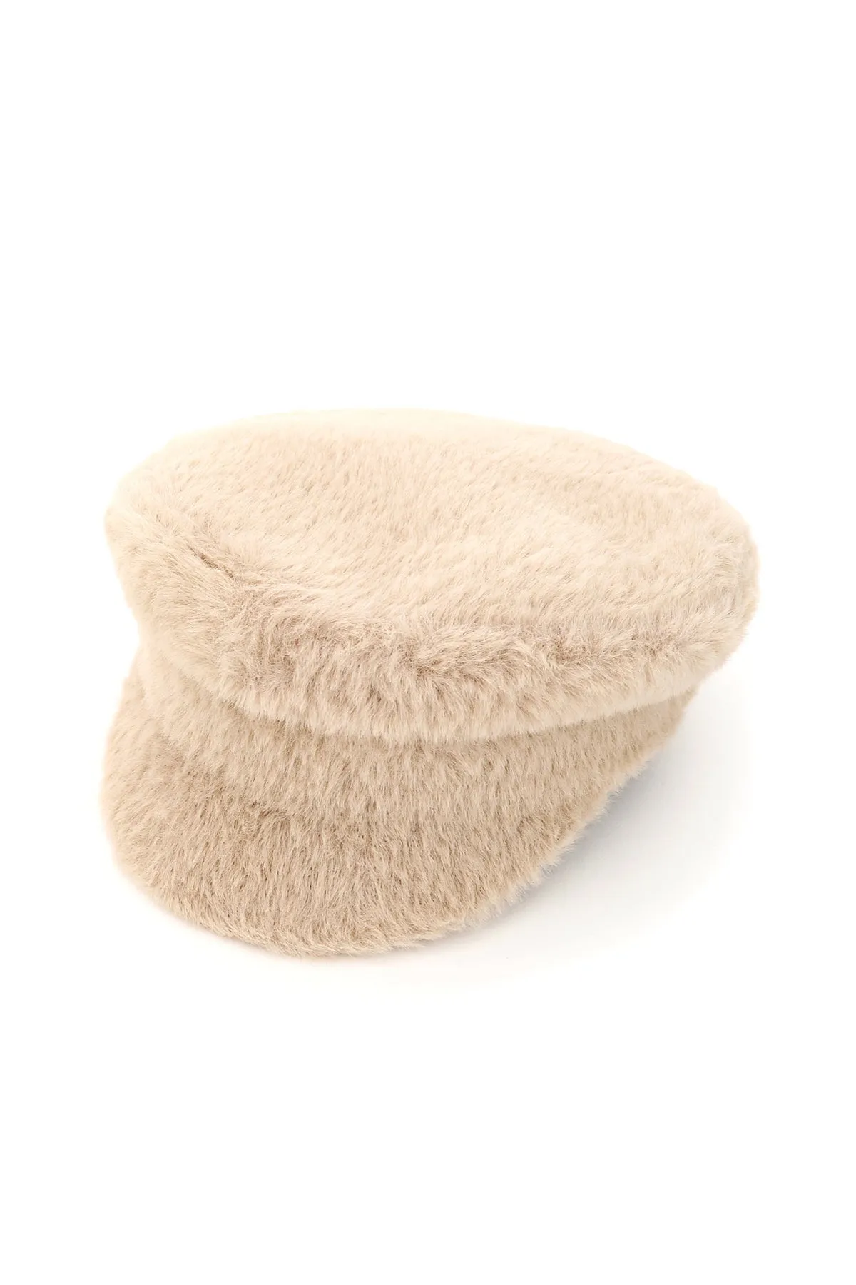 Ruslan Baginskiy Faux Fur Baker Boy Hat