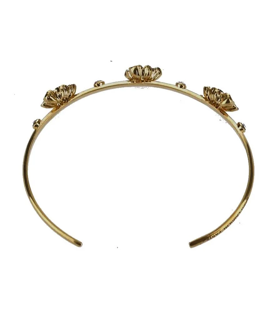 Saint Laurent Floral Embellished Bracelet