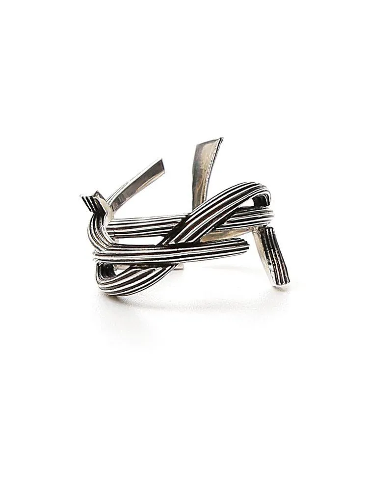 Saint Laurent Interlaced Monogram Ring
