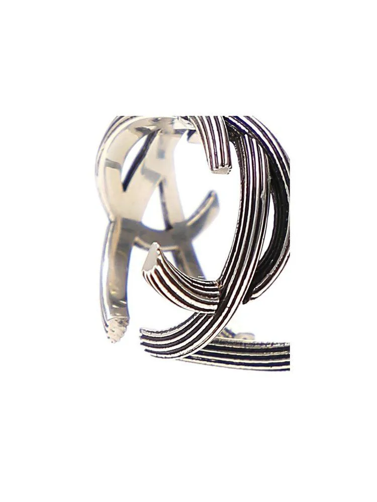 Saint Laurent Interlaced Monogram Ring