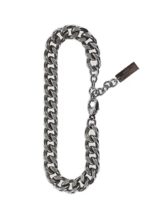 Saint Laurent Logo Detailed Chained Bracelet