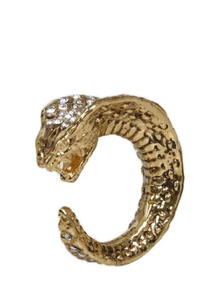 Saint Laurent Logo Detailed Embellished Ring