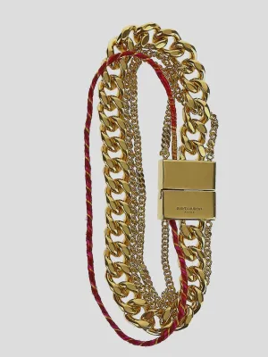 Saint Laurent Logo Engraved Bracelet