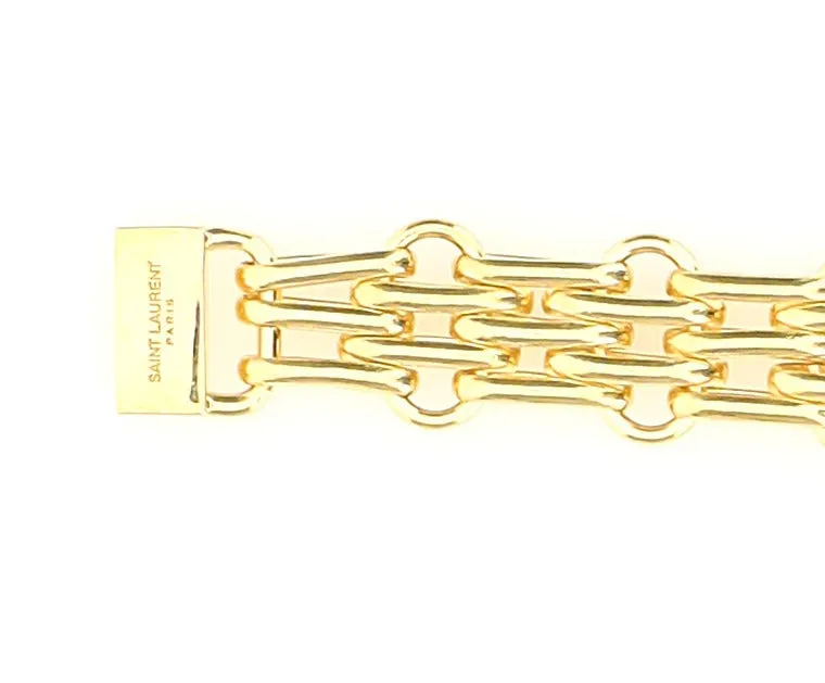 Saint Laurent Logo Engraved Bracelet