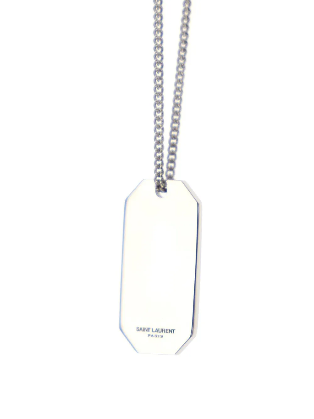 Saint Laurent Logo Engraved Necklace