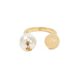Saint Laurent Logo Plaque Ring