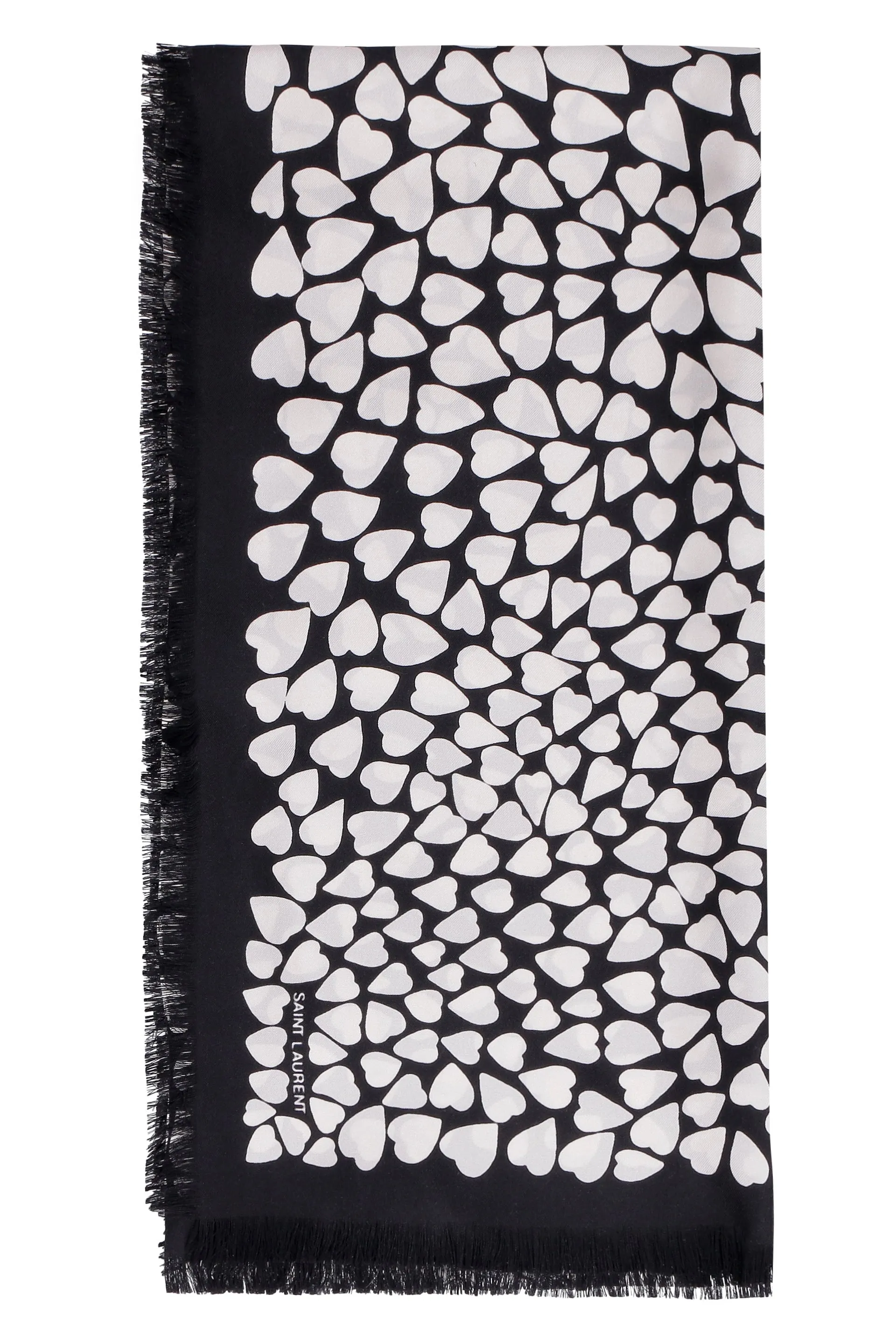 Saint Laurent Logo Printed Scarf