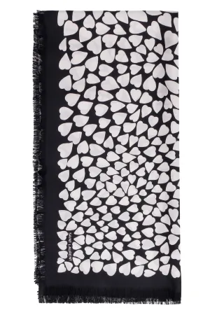 Saint Laurent Logo Printed Scarf